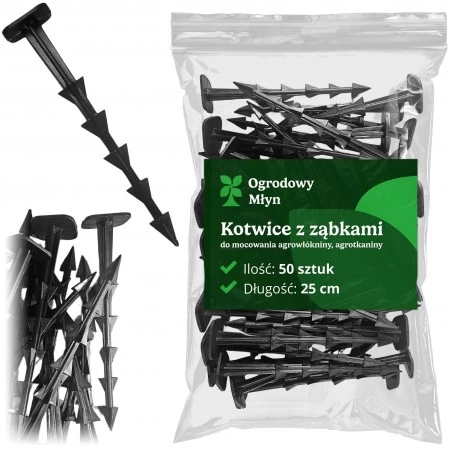 Kotwice do agrowłókniny 25 cm - 50 sztuk