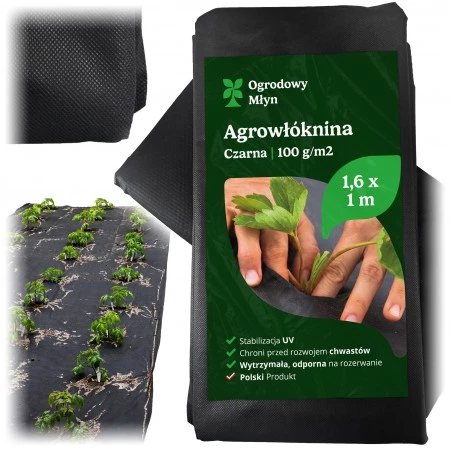 Agrowłóknina Czarna 100g - Na metry