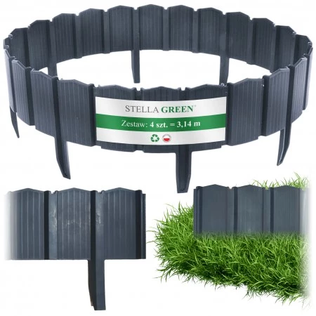 Palisada ogrodowa Antracyt...
