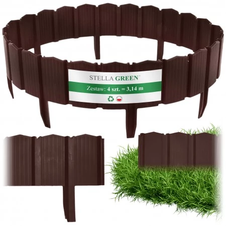 Palisada ogrodowa Brązowy...