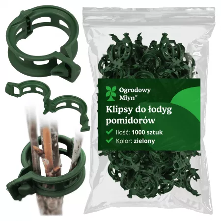 Zielony Klips do łodyg...