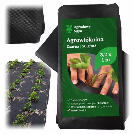Agrowłóknina Czarna 50g -...