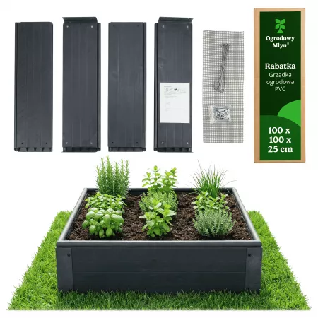 Warzywnik podwyższany Antracyt